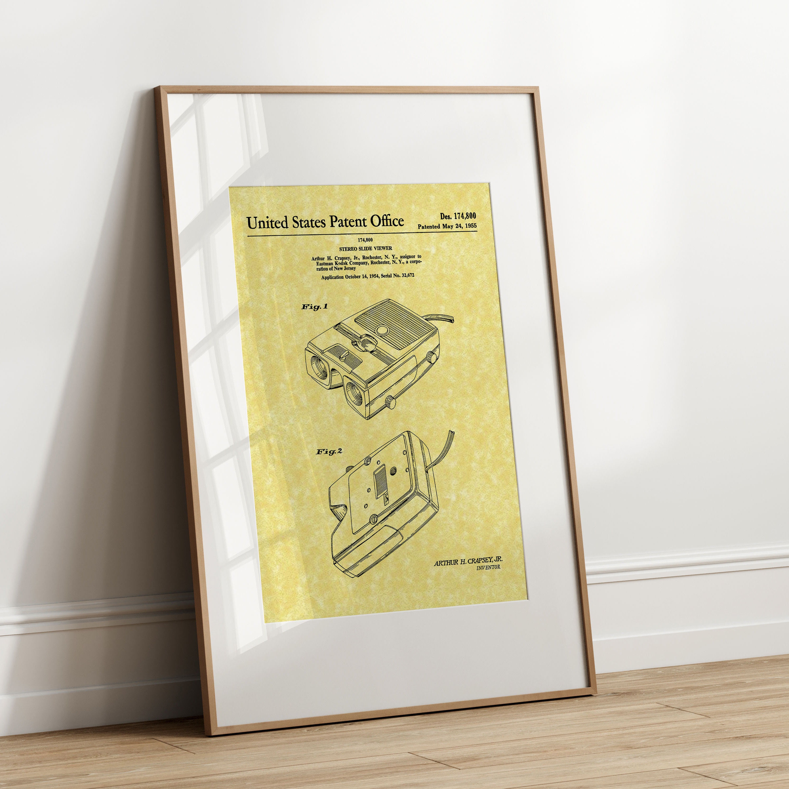 Stereo Slide Viewer - 1955 (free Shipping) Large Unframed 8.5x11