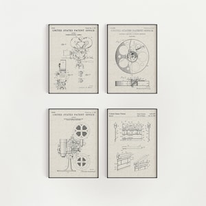 Hollywood Bundle (Free Shipping) Large Unframed 8.5x11 Patent Prints