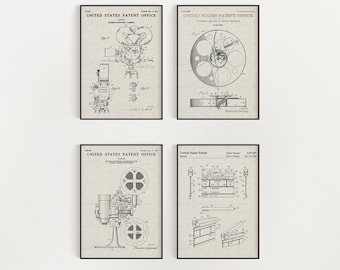 Hollywood Bundle (Free Shipping) Large Unframed 8.5x11 Patent Prints