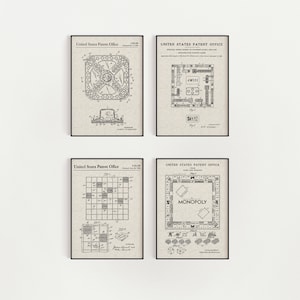 Board Game Bundle (Free Shipping) Large Unframed 8.5x11 Patent Prints