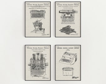 Typewriter Bundle (Free Shipping) Large Unframed 8.5x11 Patent Prints