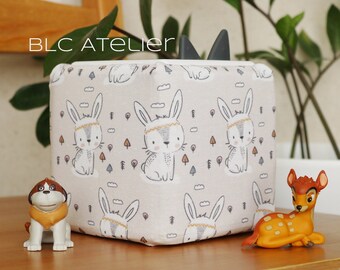 Bezug, Indianerhasen, Hase, Indianer, beige, Indianer Hase, Hülle, passend für Toniebox