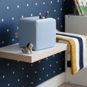 JERSEY Bezug Hülle uni hellblau, einfarbig, Bezug eisblau, pastellblau, helles blau uni Bezug, Boho, passend für Toniebox