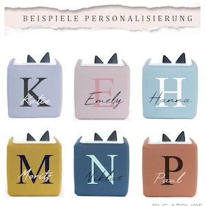 JERSEY Bezug Buchstabe, einfarbig, mit oder ohne Name, passend für Toniebox Geschenk Kinder, Deko Kinderzimmer