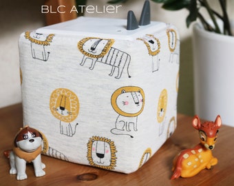 Cover lion, lion, lion, lions, mottled cream, mustard, suitable for Toniebox