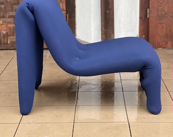 Lounge chair in Etienne Fermigier style. 1970's