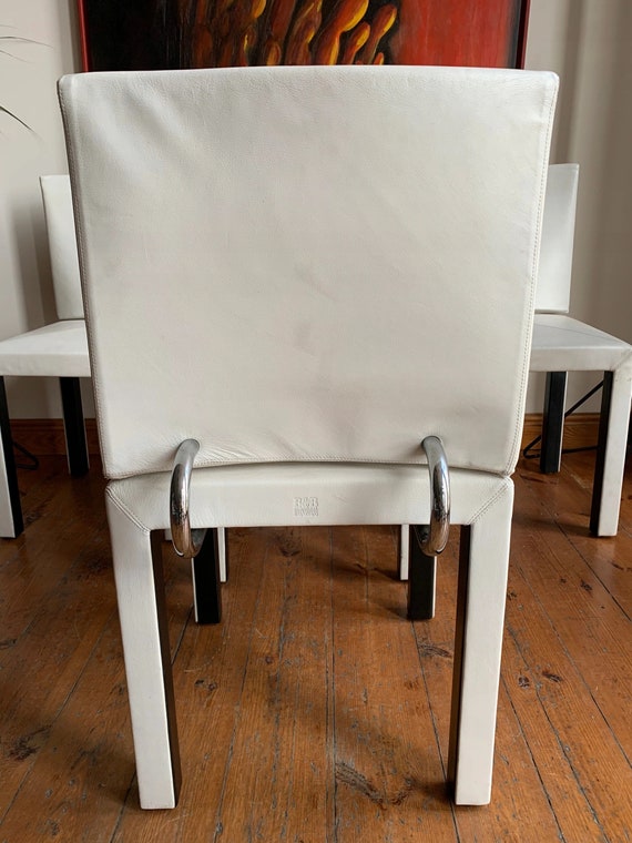 B&B Italia Paolo Piva Set of 4 Vintage Leather Chairs