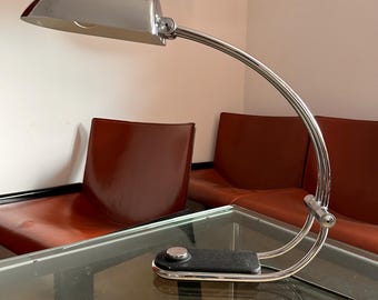 Mid century Chrome desk lamp by Egon Hillebrand for Hillebrand Lighting, 1970's