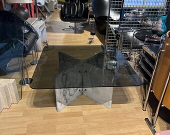 Rare Ikea Lagun coffee table. 1980's. Marble