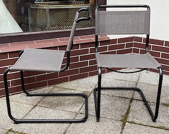 Thonet S33N by Mart Stam. Cantilever chair. Bauhaus. Outdoor
