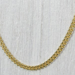 curb chain necklace sterling silver gold plated