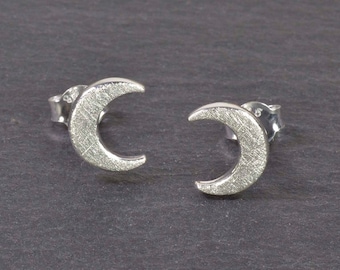 Earrings crescent moon Sterling Silver