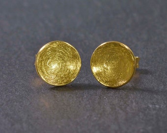 Pendientes de plata 925 bañados en oro.