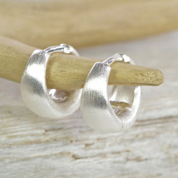 Creole Earrings In Silver 925 Silver Minimalist With Custom - Foto 9