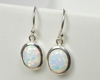 Opal Ohrhänger 925 Silber
