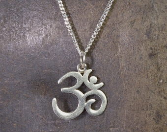 Om necklace sterling silver