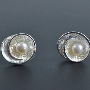 shell earrings sterling silver