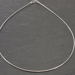 choker sterling silver minimalistic design noble