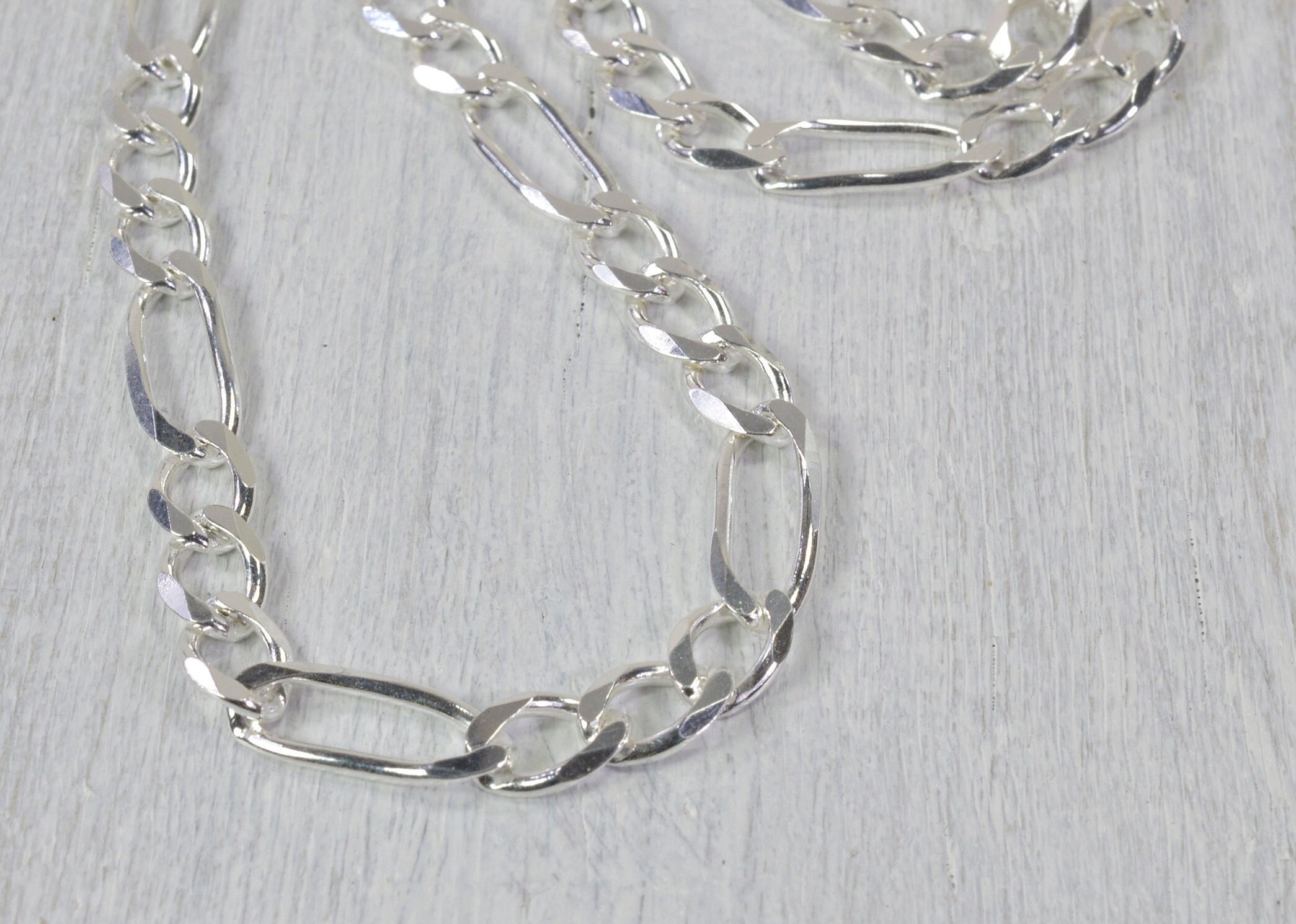 strong curb chain necklace sterling silver