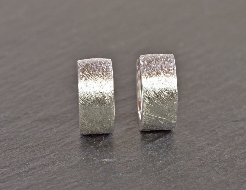 small hoop earrings sterling silver image 6