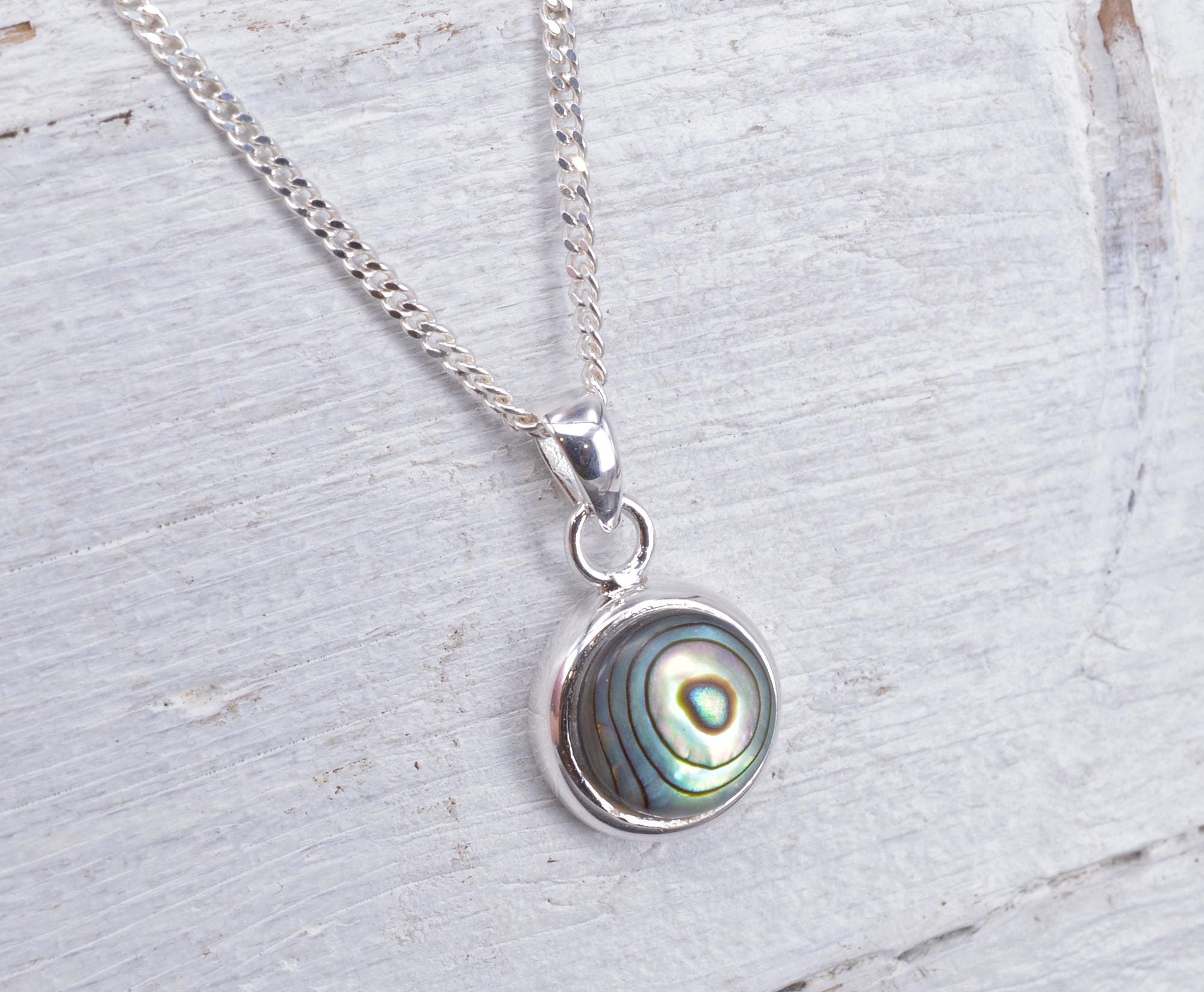 Pendentif Carré Nacre Ormeau Avec Chaîne - Argenté - Neuf Avec étiquettes