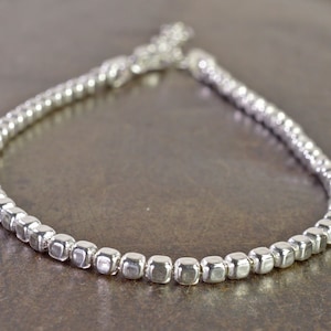 Bracelet 925 silver &quot;Cubes&quot;