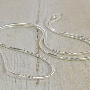Snake necklace sterling silver
