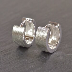 small hoop earrings sterling silver image 7