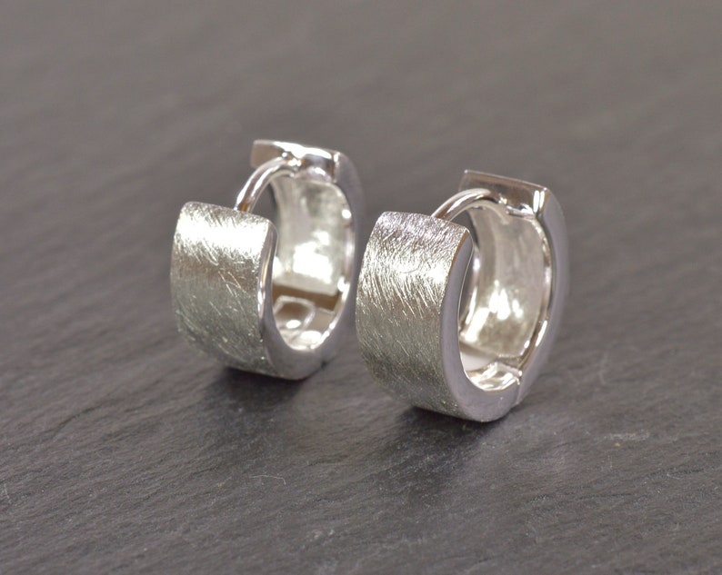 small hoop earrings sterling silver image 7