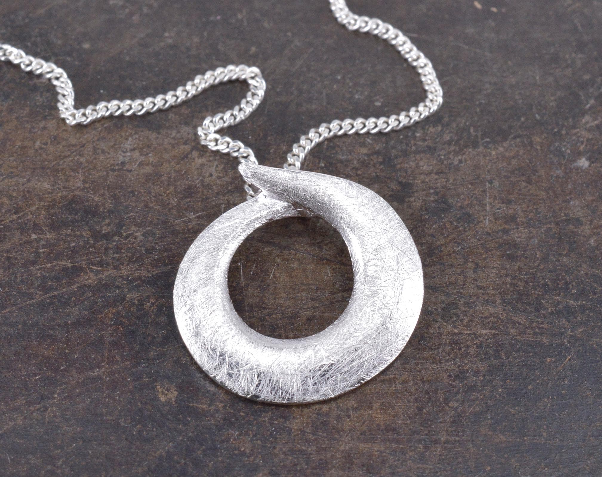 Kette Silber 925 Damen Mit Anhänger Hifeeled Halsk Produktbild-Vorschau 3