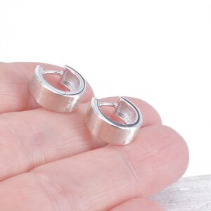 small hoop earrings sterling silver image 10