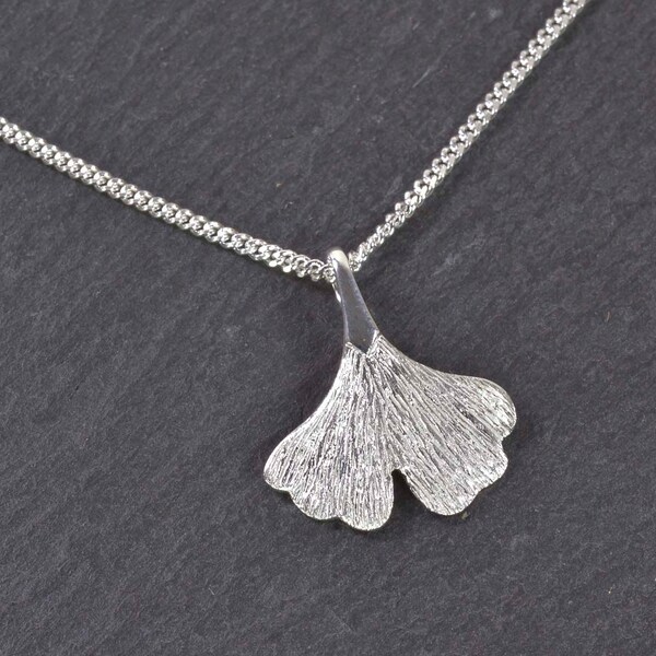 Collier Ginkgo en argent 925