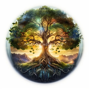 Tree of Life 4 as a fabric panel, fabric print, personalized designs, waterproof canvas or velvet