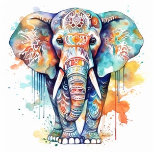 Indische olifant 3, stoffenprint, gepersonaliseerde ontwerpen, waterdicht canvas of fluweel
