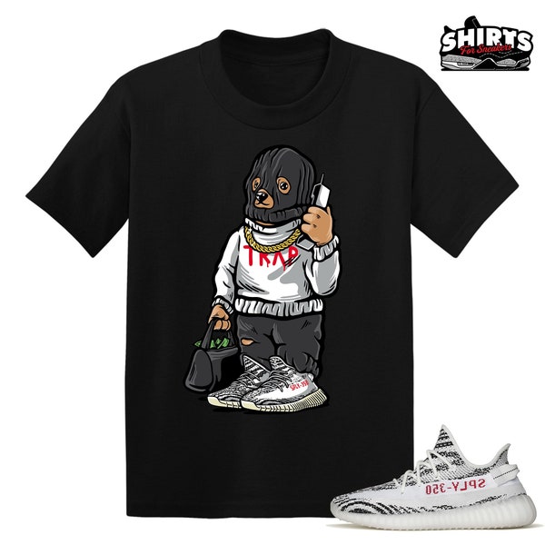 Yeezy Boost Zebra 350 kids shirt | Trap Bear - Zebra 350 V2 Yeezy Youth tee shirts