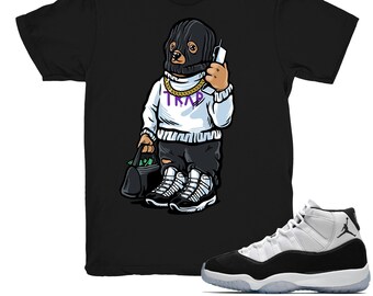 Concord 11 shirt | Trap Bear - Match Retro 11 Concord 2018 / Black tee shirts