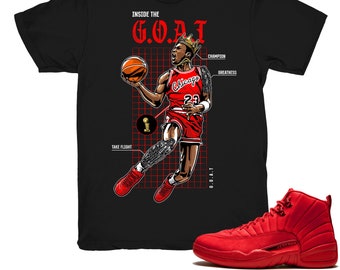 Retro 12 gym sales red shirt