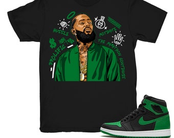 green toe jordan 1 shirt