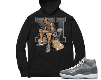 Air Jordan 11 Cool Grey Hoodie MJ 