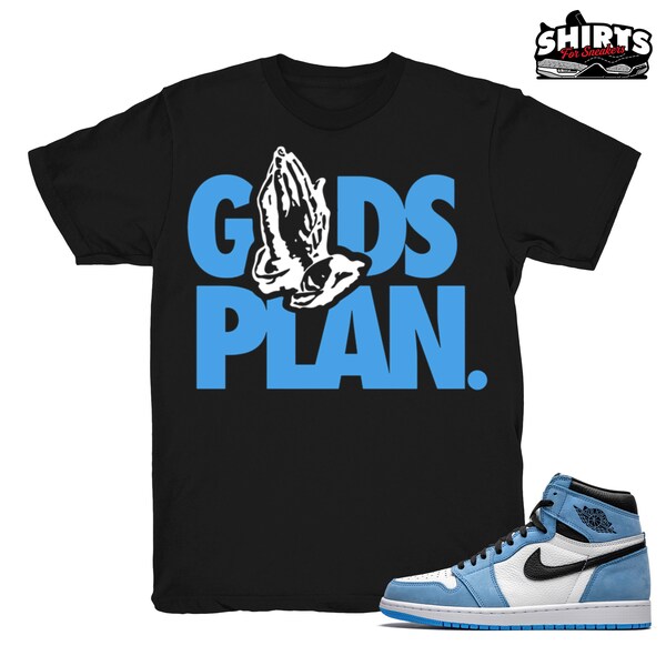 university blue jordan 1shirt