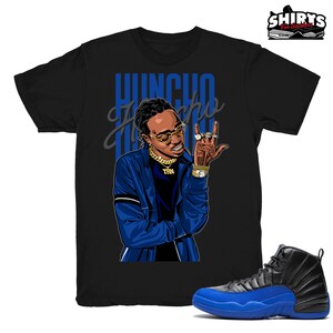 Retro 12 black and blue shirts new arrivals