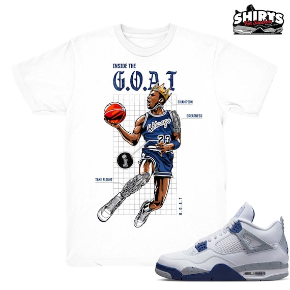 Midnight Navy Shirt Goat Blueprint Match Retro Midnight