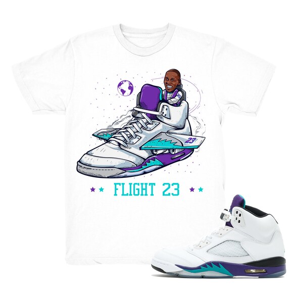 jordan 5 grape fire red shirt