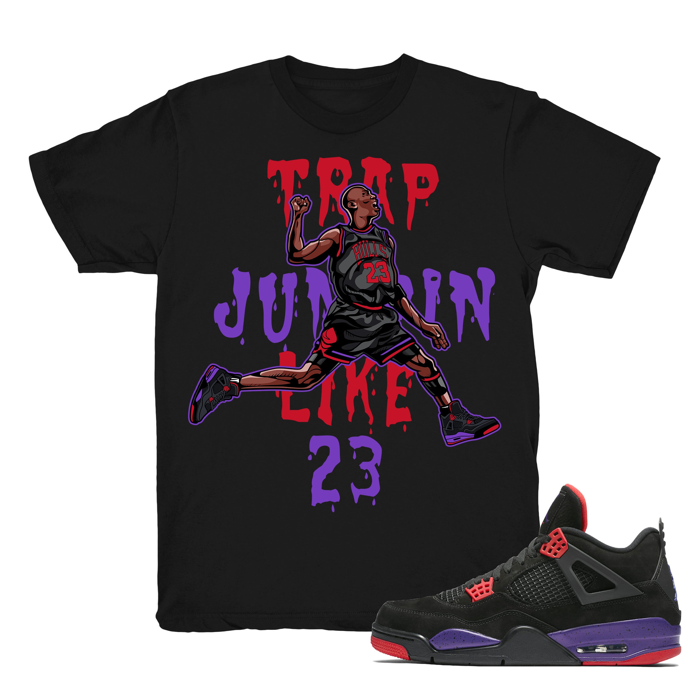 Raptors 4 Shirt Trap Jumpin' Retro 4 Raptors Tee Shirts - Etsy