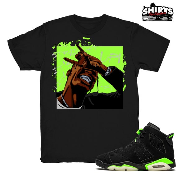 black and green jordan 6 shirts