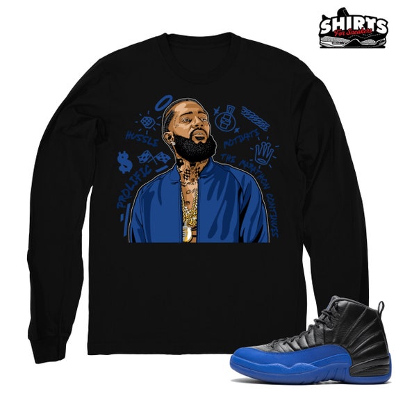 jordan 12 royal blue shirt