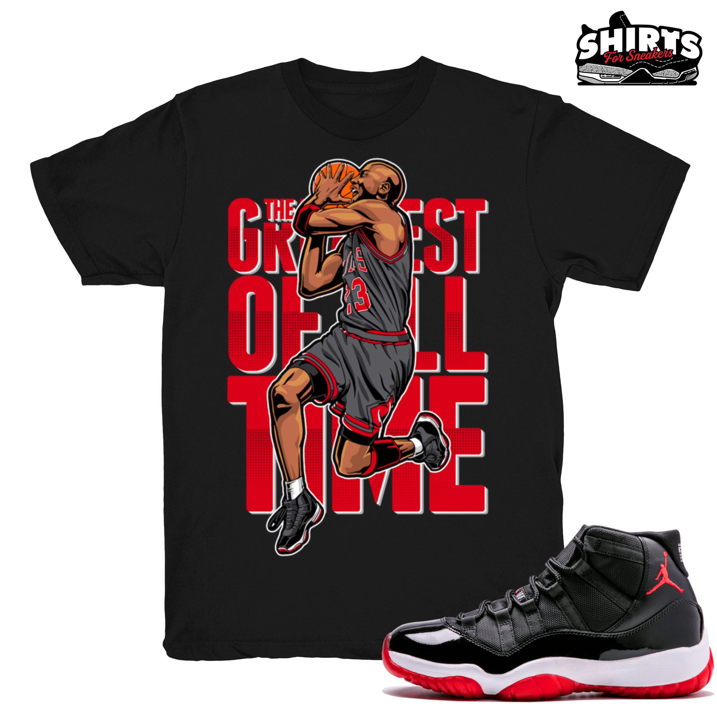 bred 11 jordan shirt
