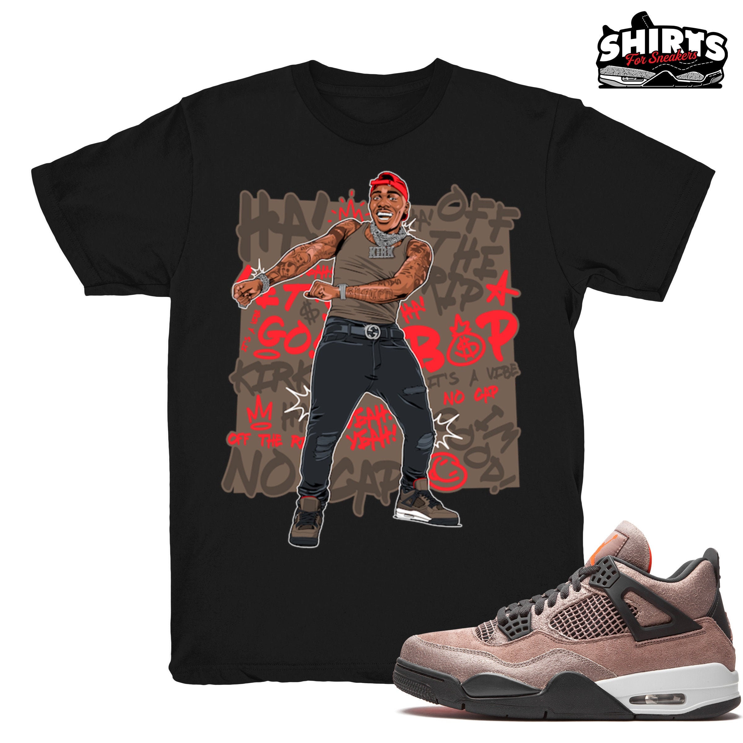 Air Jordan 4 Taupe Haze shirt DaBaby Vibez Retro 4 Taupe | Etsy