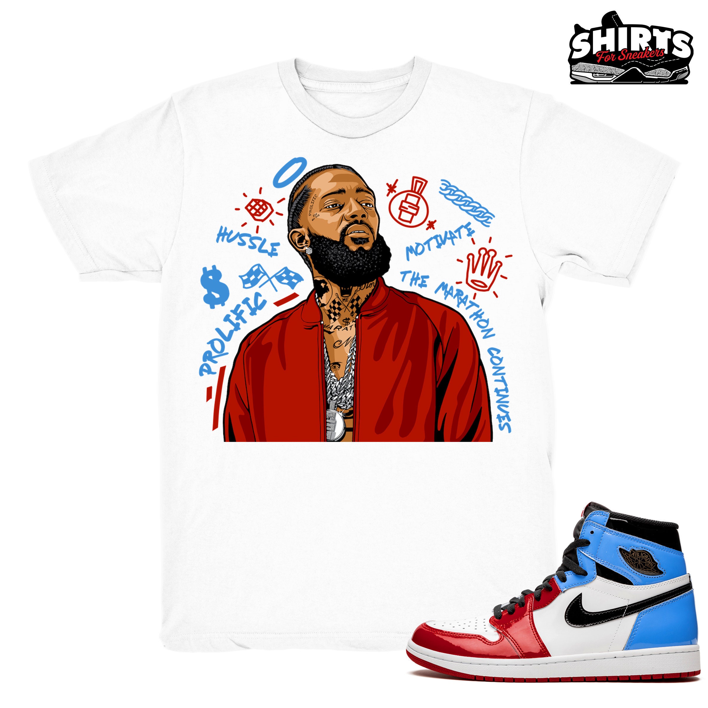 Air Jordan 1 Fearless Shirt Nipsey 