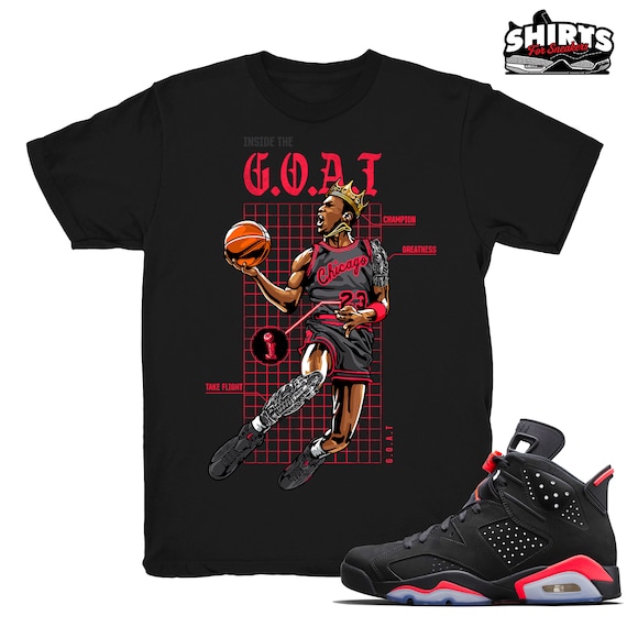 Infrared Shirt: Goat Blueprint Retro Sneaker Tee